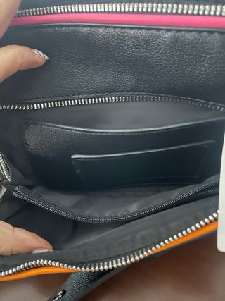 Bolso Desigual Negro y Rosa