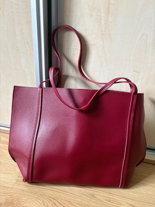 Bolso shopper/tote granate