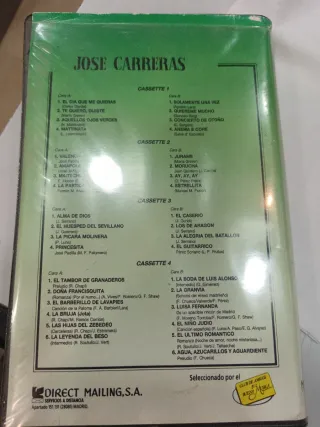 Colección Cassettes José Carreras Ópera