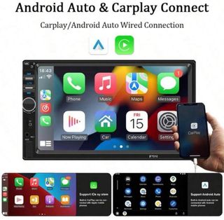 Autoradio 1 DIN 7″ Touchscreen – CarPlay & Android
