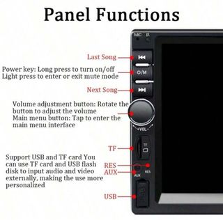 Autoradio 1 DIN 7″ Touchscreen – CarPlay & Android