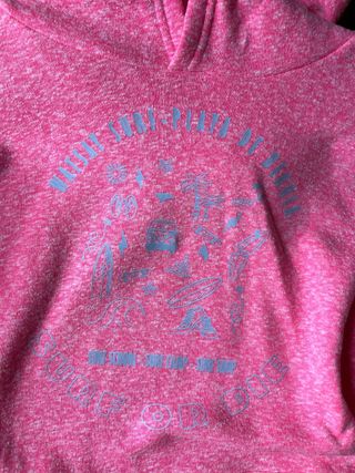 Sudadera rosa con capucha