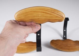 Set 4 appendini vintage anni ’60 legno e metallo