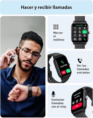 Smartwatch reloj inteligente negro