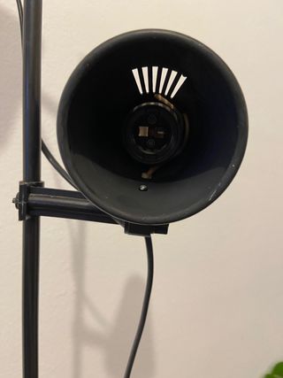 Lampada da Terra Vintage Danese in Metallo Nero