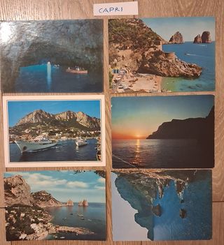 6 Cartoline Capri Viaggiate