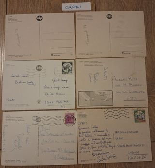 6 Cartoline Capri Viaggiate