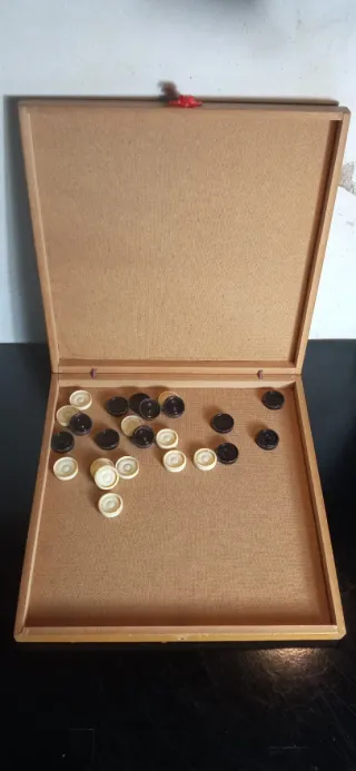 Scacchiera Dama Vintage in Legno