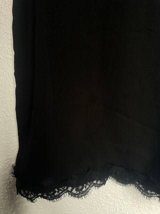 Top Zara Negro Encaje