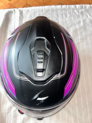 Casco Scorpion 1400 Air Negro/Morado