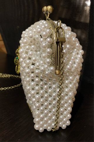 Bolso de perlas estilo vintage