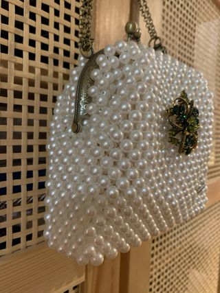 Bolso de perlas estilo vintage