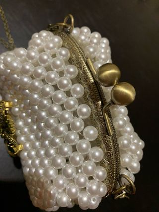 Bolso de perlas estilo vintage