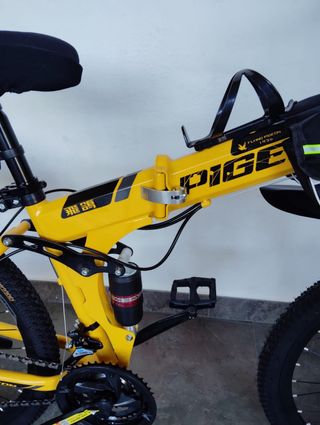 Bicicleta Plegable Amarilla