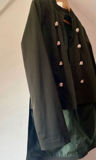 Chaqueta militar verde