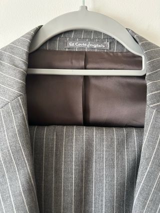 Traje Rayas Gris Talla 50 El Corte Inglés