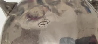 Tetera lavamanos antiguo Marruecos con sello