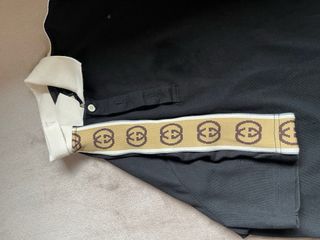 Polo Gucci Negro y Beige