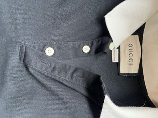 Polo Gucci Negro y Beige