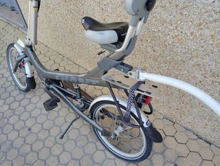 Bicicleta tándem con remolque
