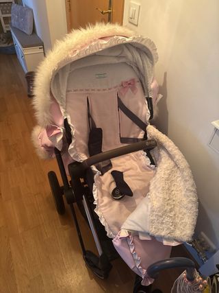 Carrito Cybex Priam Rosa con Capazo