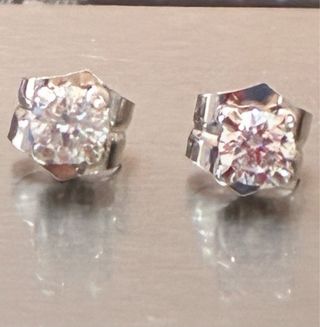 Pendientes Oro 18k Diamantes Naturales 0.65 Ct