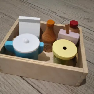 Accesorios Cocinita Madera Juguete