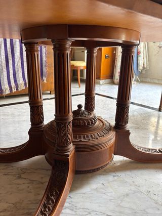 Mesa comedor madera nogal