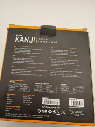 Auriculares Gaming Krom Kanji Wireless