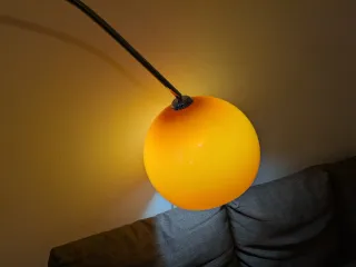 Lámpara de pie diseño retro mármol