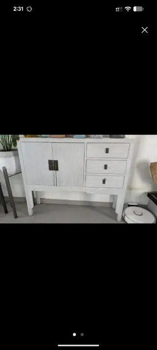 Conjunto Muebles Banak madera gris