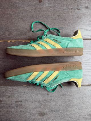 Adidas Gazelle Verde y Amarillo, como nuevas