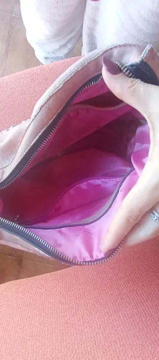 Bolso Bimba y Lola Beige y Plateado