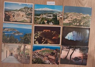 9 Cartoline Viaggiate Taormina