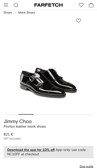 Zapatos de charol Jimmy Choo negros