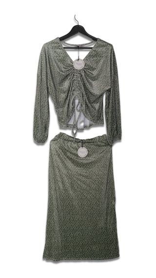 2 Conjuntos de 2 Piezas Terciopelo Devoré – NUEVO