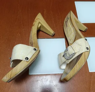 Zuecos de tacón mujer Bata.