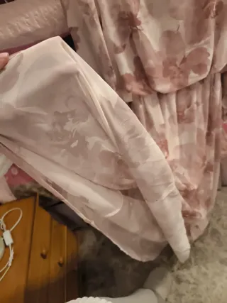 Vestido gasa estampado floral.