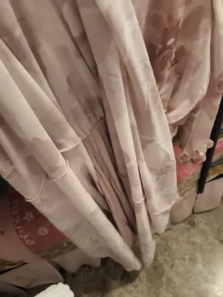 Vestido gasa estampado floral.