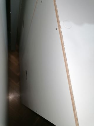 Zapatero blanco de madera nuevo