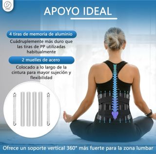 Faja Lumbar Soporte Espalda Ajustable