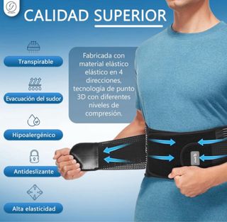 Faja Lumbar Soporte Espalda Ajustable
