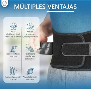 Faja Lumbar Soporte Espalda Ajustable