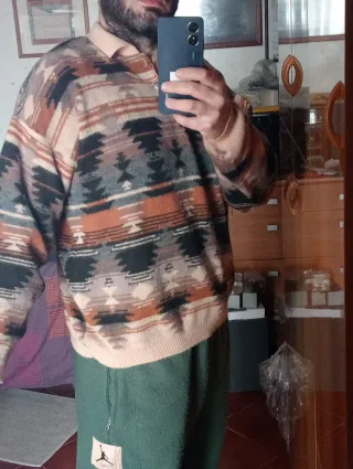 Maglia invernale fantasia etnica - Vintage