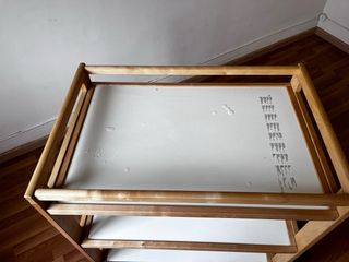 Cambiador Bebé IKEA Madera Blanca