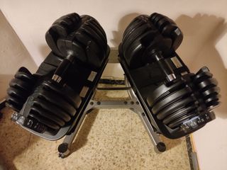 Mancuernas Ajustables 24 Kg + Soporte