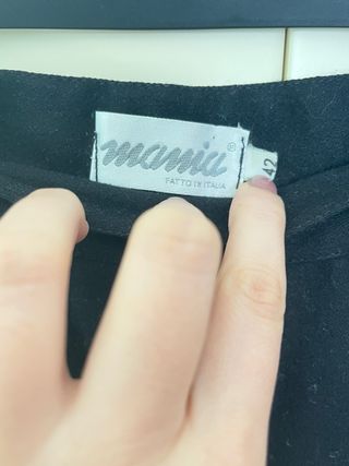 Pantaloni lana donna neri