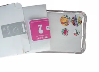 Funda móvil con protector pantalla