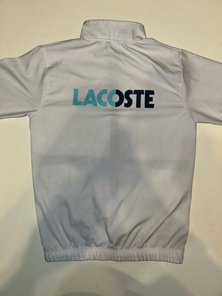 Felpa Lacoste bianca e blu
