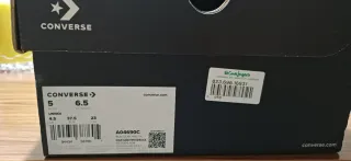 Converse Botas Verdes Talla 37.5